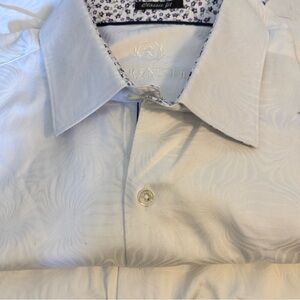 Bugatchi huomo White Dress Shirt large designer